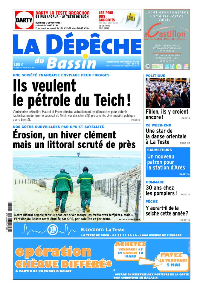 La Dépêche du Bassin 08 mars 2017 La Dépêche du Bassin du 08 mars 2017 à télécharger sur iPad