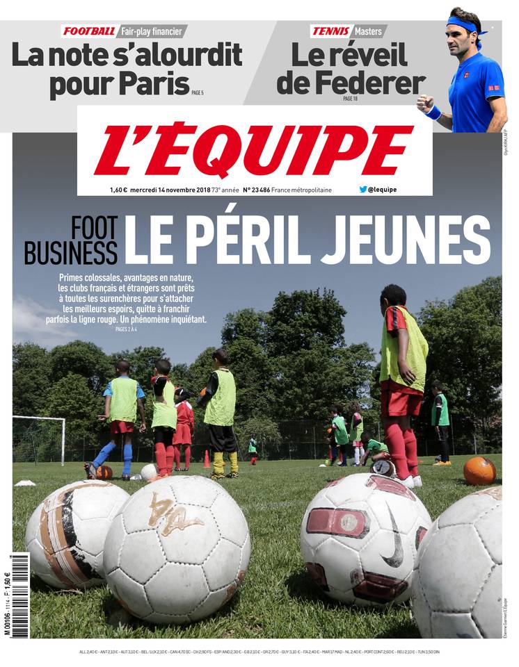 L'Équipe 14 novembre 2018 L'Équipe du 14 novembre 2018 à télécharger sur iPad