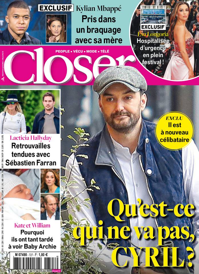 Closer 17 mai 2019 Abonnement à Closer Pas Cher avec le BOUQUET À LA CARTE ePresse.fr