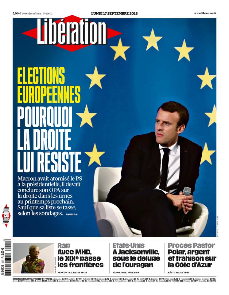 Libération 17 septembre 2018 Libération du 17 septembre 2018 à télécharger sur iPad