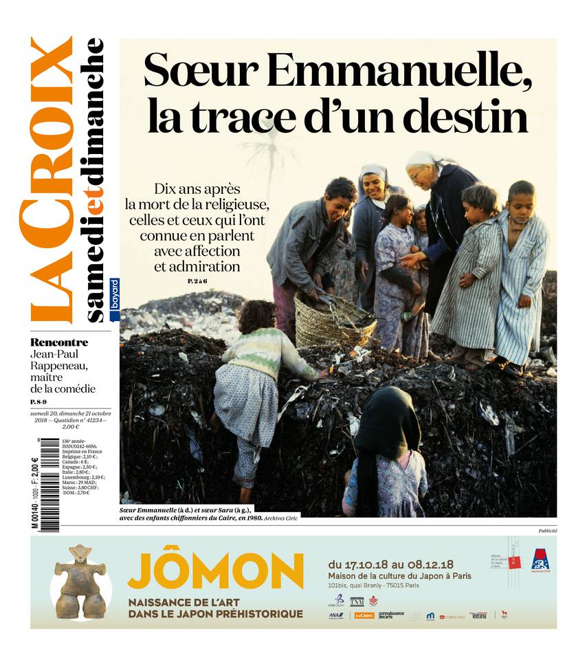 La Croix 20 octobre 2018 La Croix du 20 octobre 2018 à télécharger sur iPad