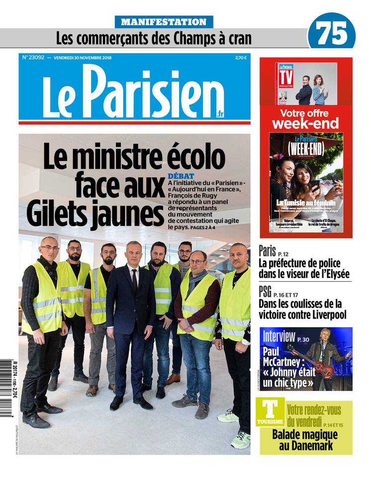 Le Parisien 30 novembre 2018 Le Parisien du 30 novembre 2018 à télécharger sur iPad