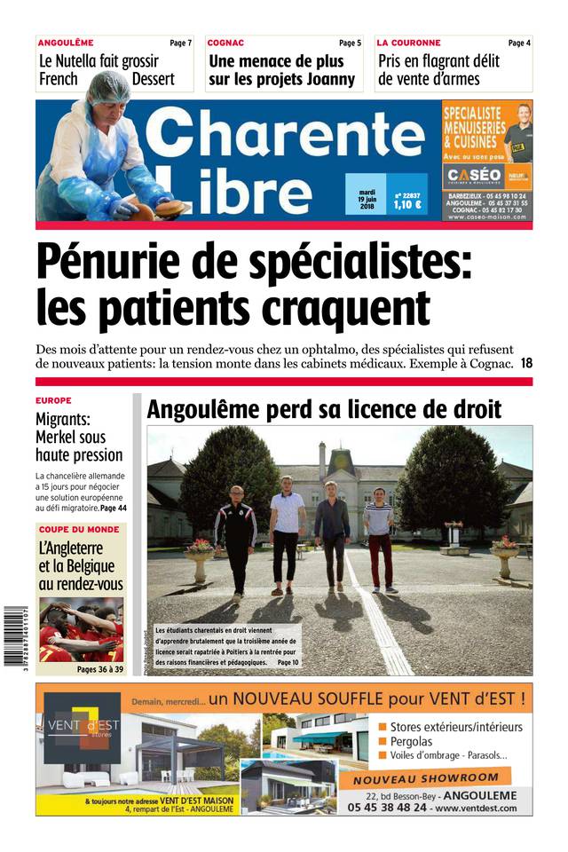 Charente Libre 19 juin 2018 Abonnement Charente Libre Pas Cher avec BOUQUET INFO ePresse.fr