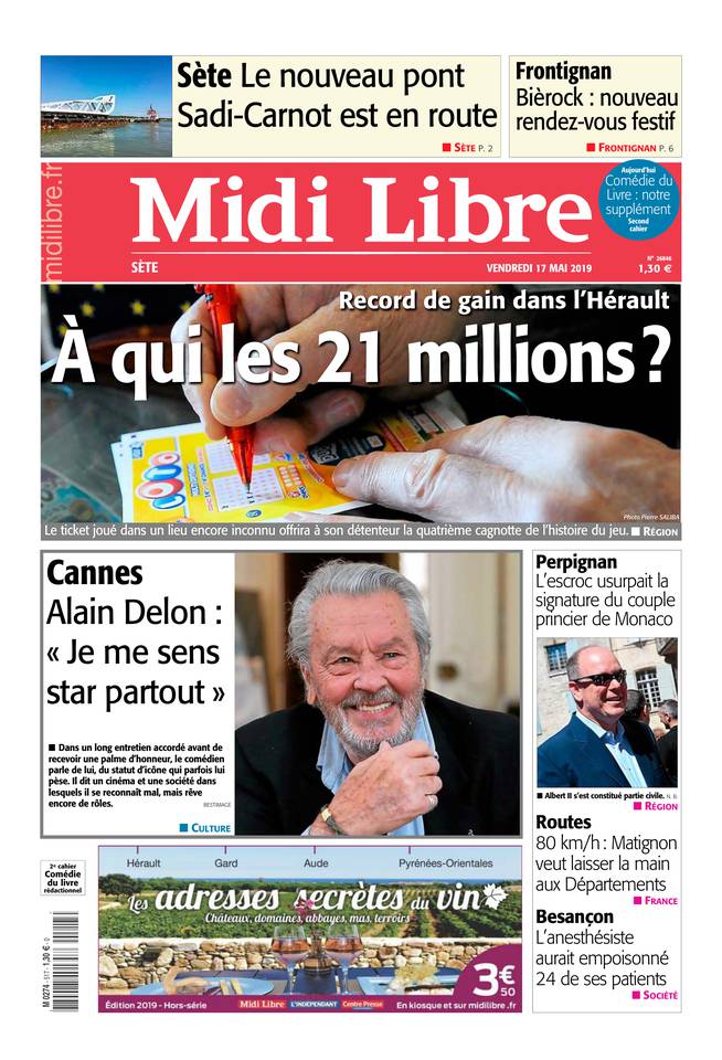 Midi Libre 17 mai 2019 Midi Libre du 17 mai 2019 à télécharger sur iPad