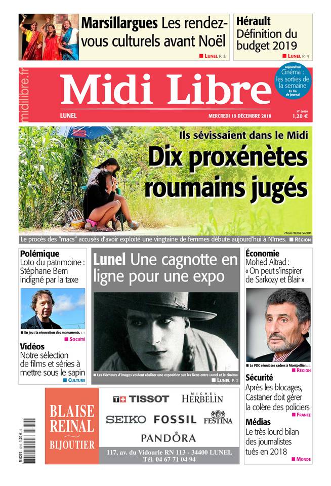 Midi Libre 19 décembre 2018 Abonnement à Midi Libre Pas Cher avec le BOUQUET INFO ePresse.fr