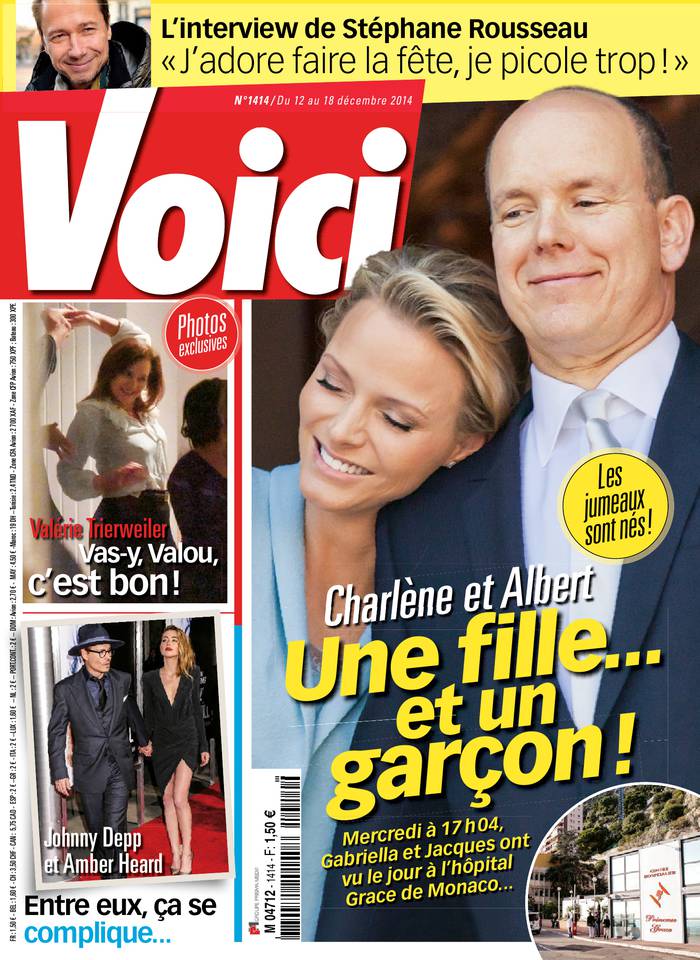 Voici 12 décembre 2014 Voici N°1414 du 12 décembre 2014 à télécharger sur iPad