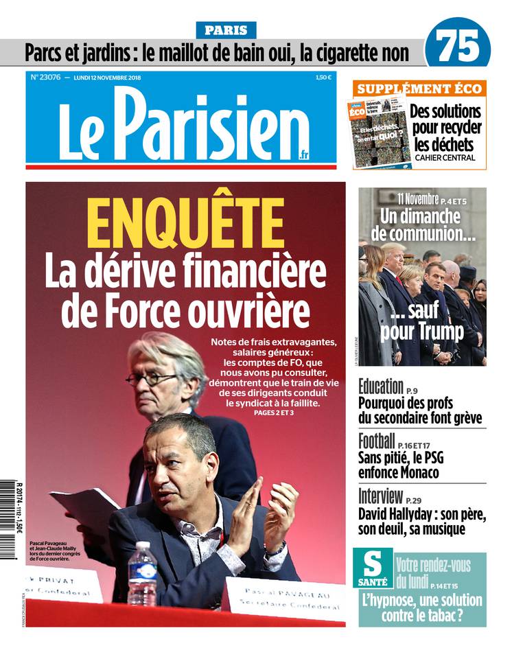 Le Parisien 12 novembre 2018 Le Parisien du 12 novembre 2018 à télécharger sur iPad