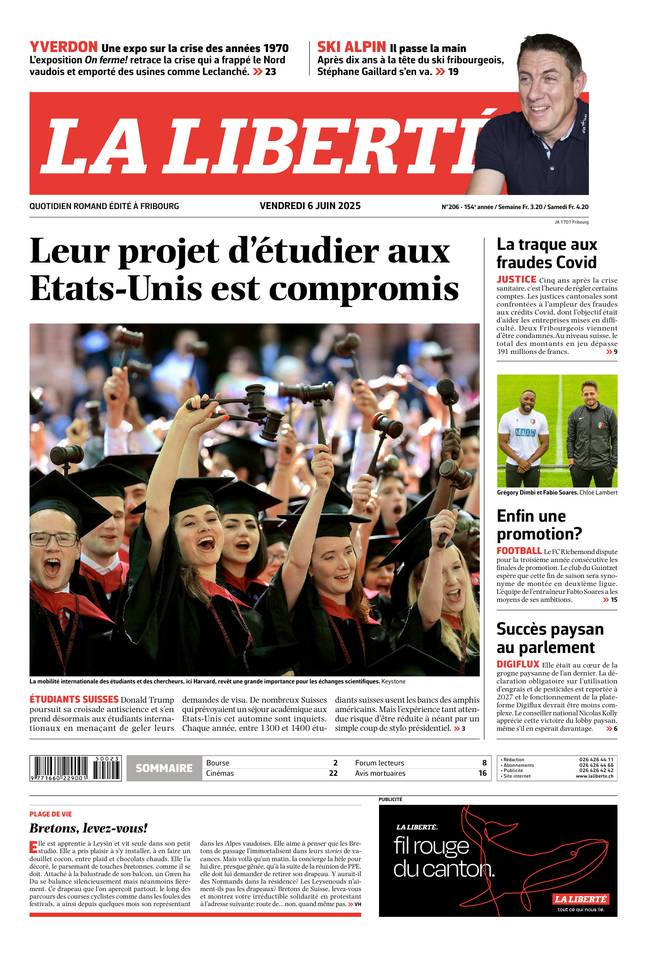Couverture du magazine en date du 2025-06-06
