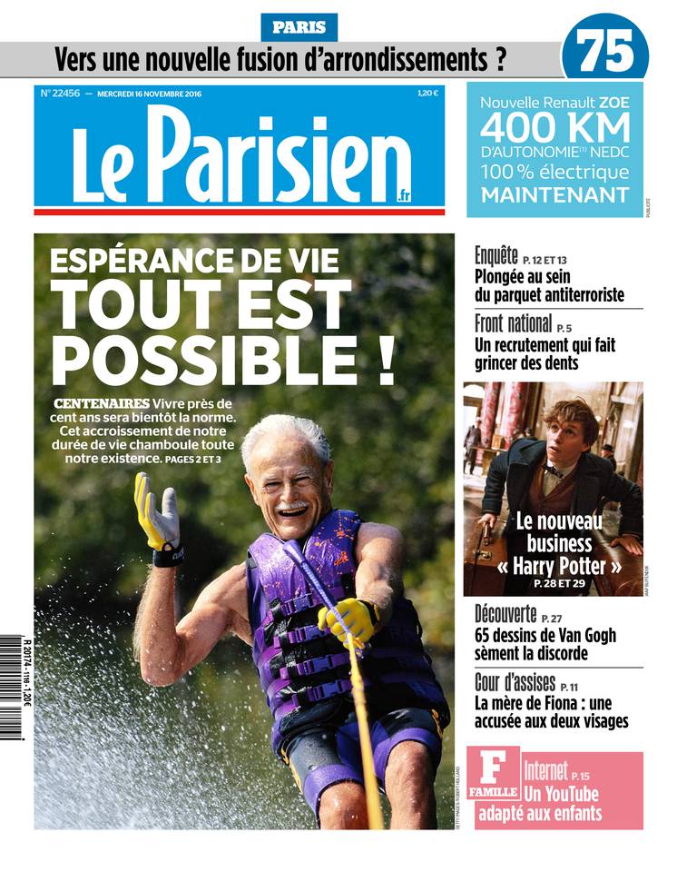 Le Parisien 16 novembre 2016 Le Parisien du 16 novembre 2016 à télécharger sur iPad