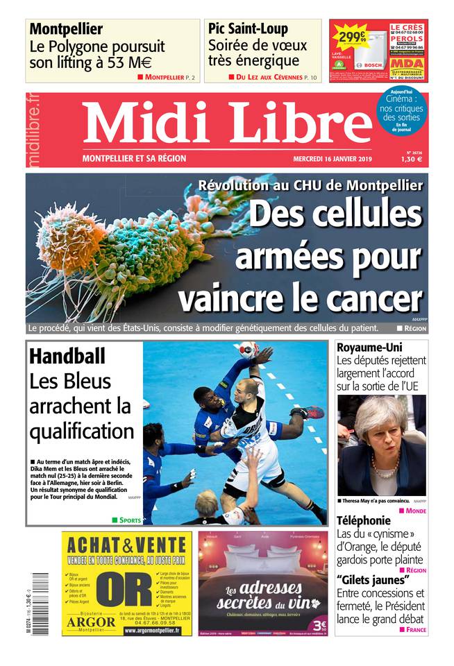 Midi Libre 16 janvier 2019 Abonnement à Midi Libre Pas Cher avec le BOUQUET INFO ePresse.fr