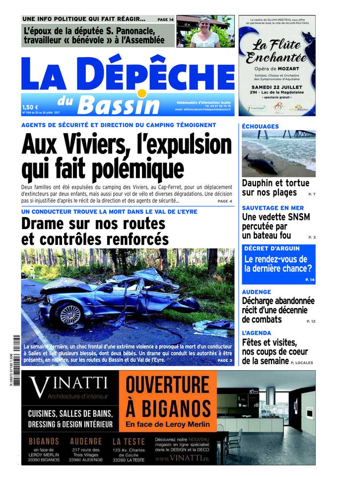 La Dépêche du Bassin 19 juillet 2017 La Dépêche du Bassin du 19 juillet 2017 à télécharger sur iPad