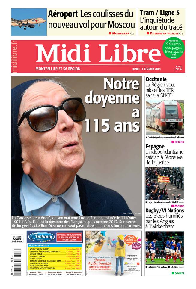 Midi Libre 11 février 2019 Midi Libre du 11 février 2019 à télécharger sur iPad
