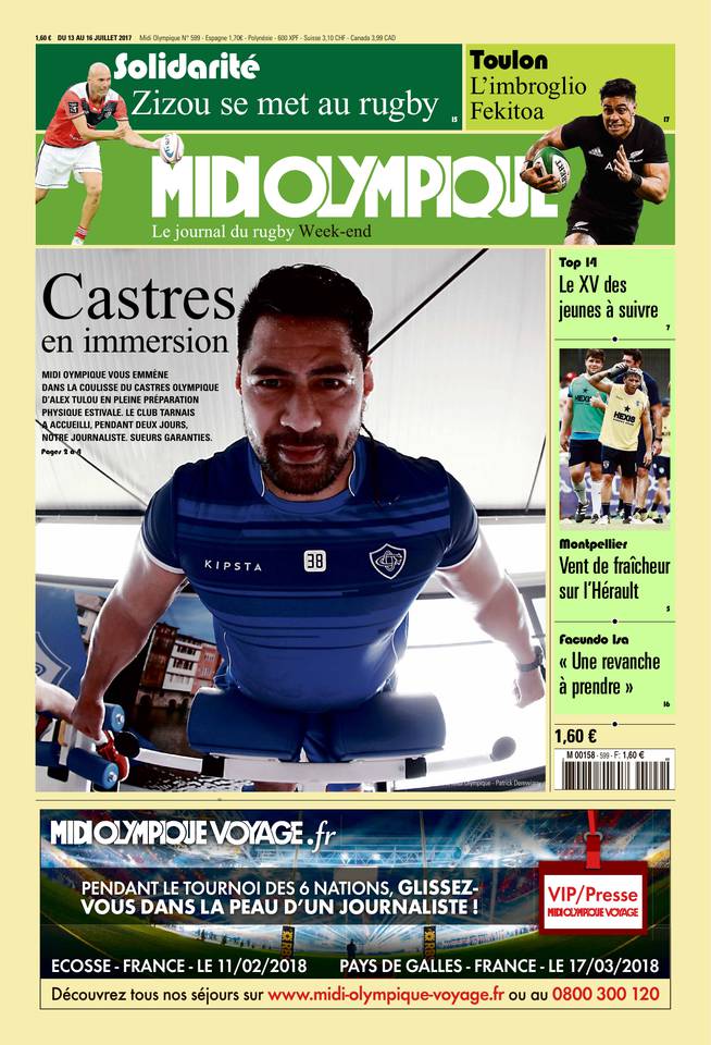 Midi Olympique Vert 13 juillet 2017 Midi Olympique Vert du 13 juillet 2017 à télécharger sur iPad