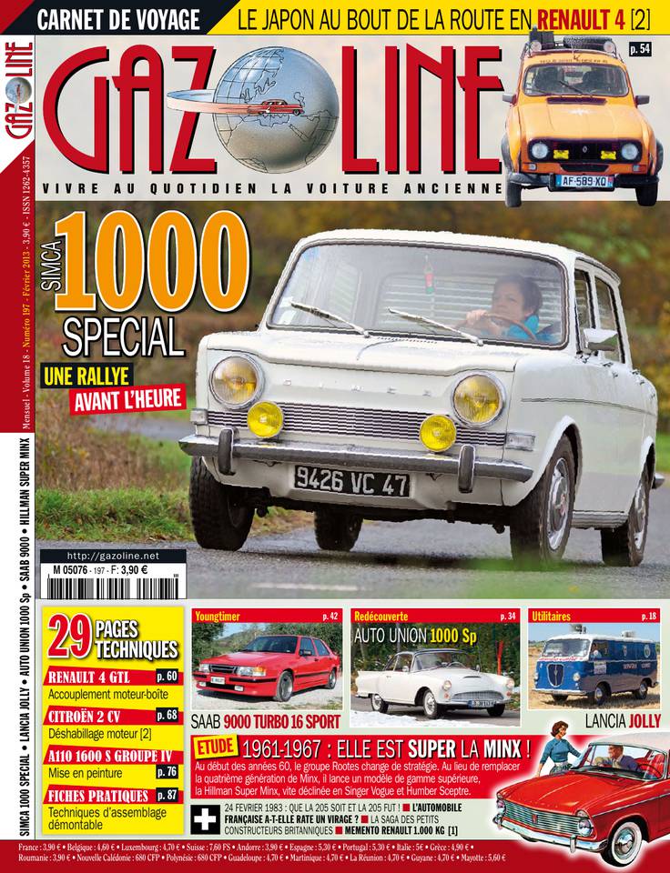 Gazoline 22 janvier 2013 Gazoline N°197 du 22 janvier 2013 à télécharger sur iPad