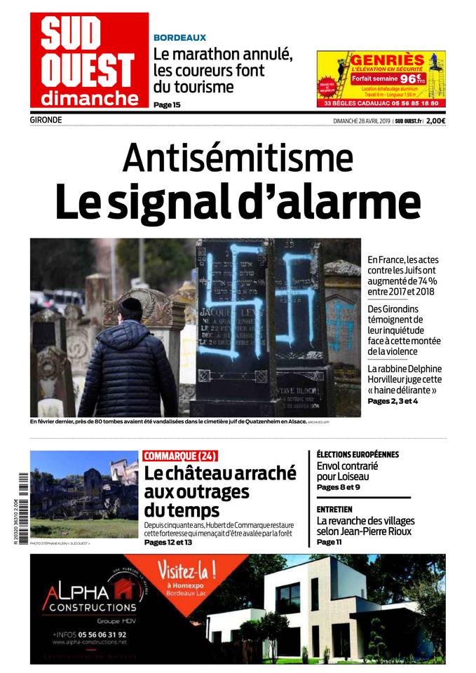 Sud Ouest Dimanche 28 avril 2019 Sud Ouest Dimanche du 28 avril 2019 à télécharger sur iPad