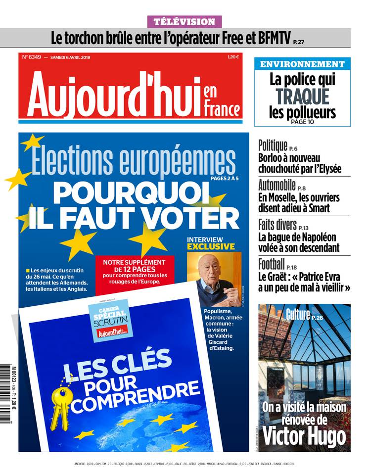 Aujourd'hui en France 06 avril 2019 Aujourd'hui en France du 06 avril 2019 à télécharger sur iPad