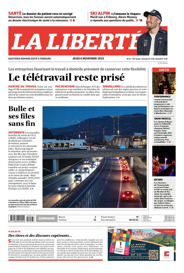 Couverture du magazine en date du 2025-11-06