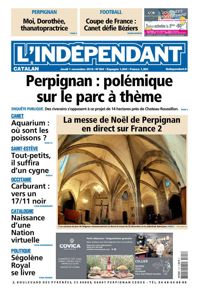 L'Indépendant 01 novembre 2018 L'Indépendant du 01 novembre 2018 à télécharger sur iPad