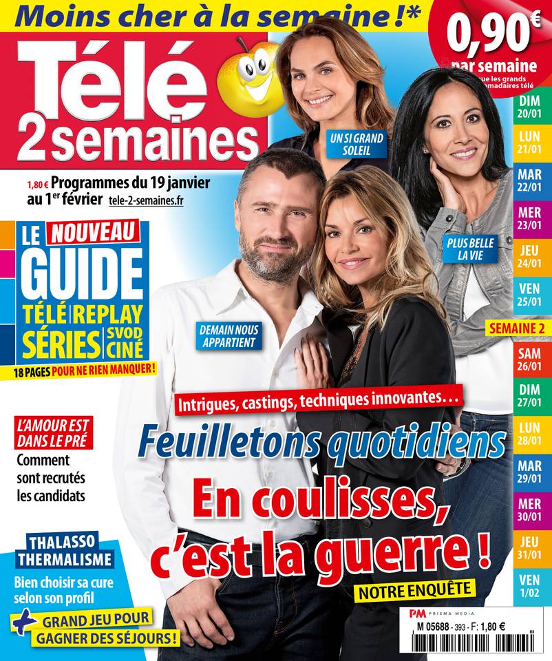 Télé 2 Semaines 14 janvier 2019 Télé 2 Semaines N°393 du 14 janvier 2019 à télécharger sur iPad