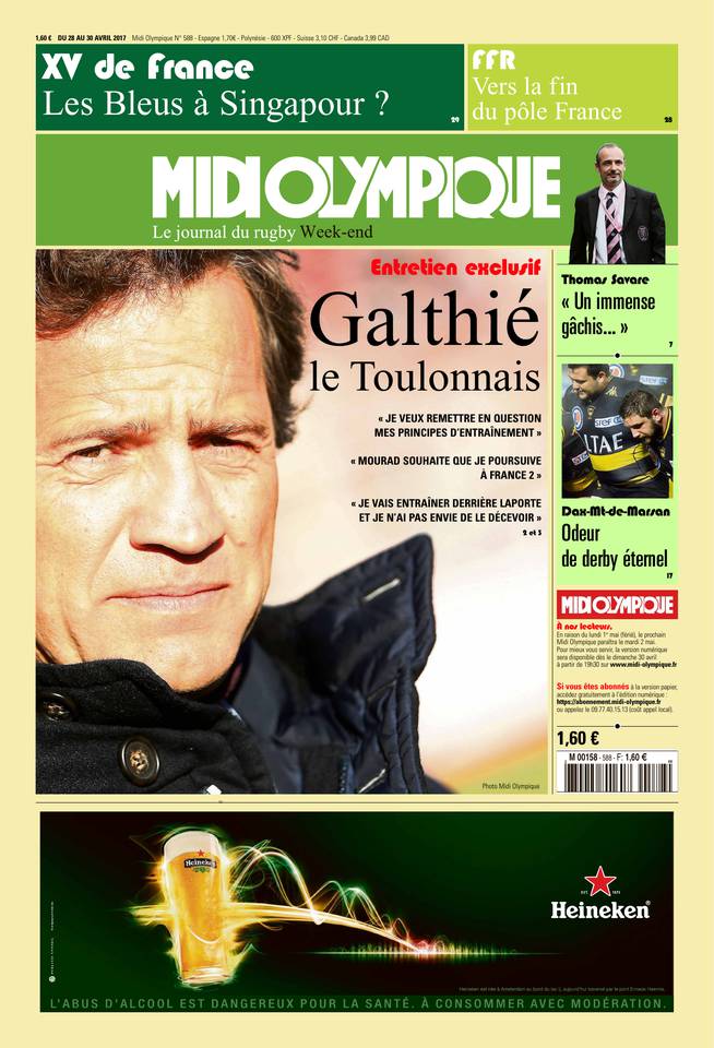 Midi Olympique Vert 28 avril 2017 Midi Olympique Vert du 28 avril 2017 à télécharger sur iPad