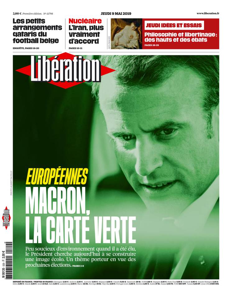 Libération 09 mai 2019 Libération du 09 mai 2019 à télécharger sur iPad