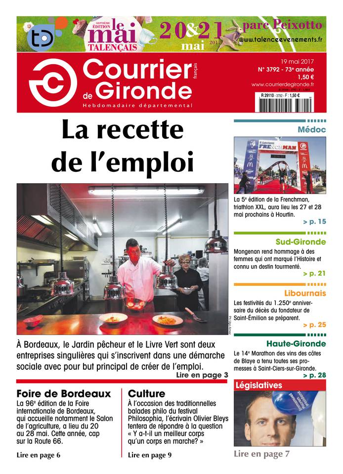 Courrier de Gironde 19 mai 2017 Courrier de Gironde du 19 mai 2017