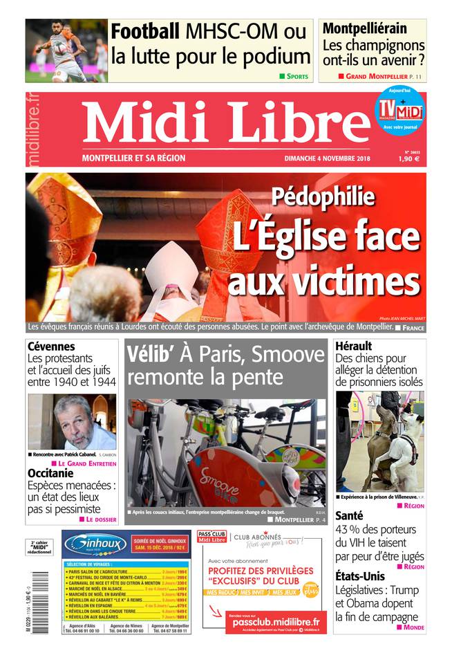 Midi Libre 04 novembre 2018 Midi Libre du 04 novembre 2018 à télécharger sur iPad