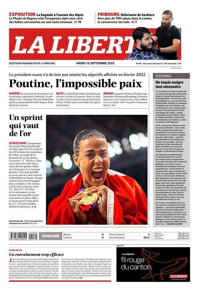 Couverture du magazine en date du 2025-09-16
