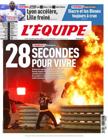 Le Journal L Equipe L Edition Du 30 Novembre 2020 L Equipe