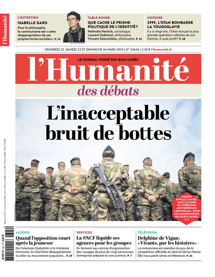 L'Humanité 22 mars 2019 Abonnement à L’Humanité Pas Cher avec le BOUQUET INFO ePresse.fr