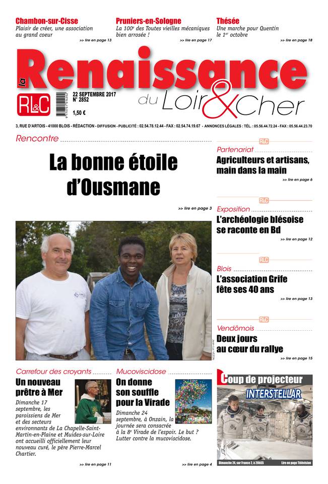 La Renaissance du Loir-et-Cher 22 septembre 2017 La Renaissance du Loir-et-Cher du 22 septembre 2017