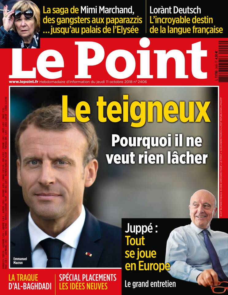 Le Point 11 octobre 2018 Abonnement au Point Pas Cher avec le BOUQUET INFO ePresse.fr