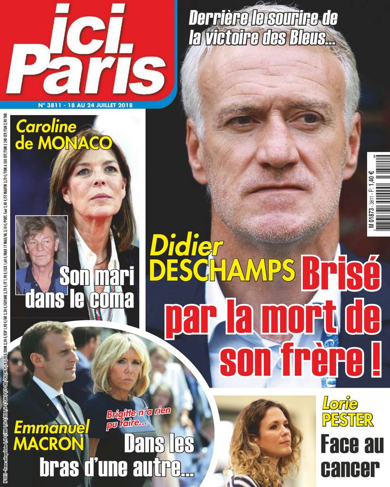 Ici Paris 18 juillet 2018 Ici Paris N°3811 du 18 juillet 2018 à télécharger sur iPad