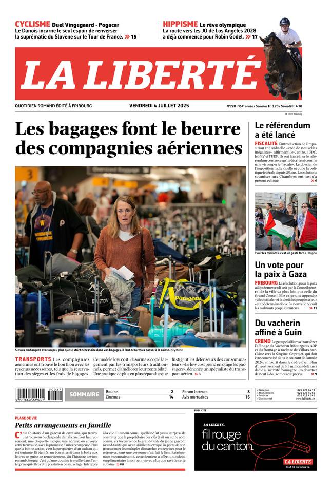 Couverture du magazine en date du 2025-07-04