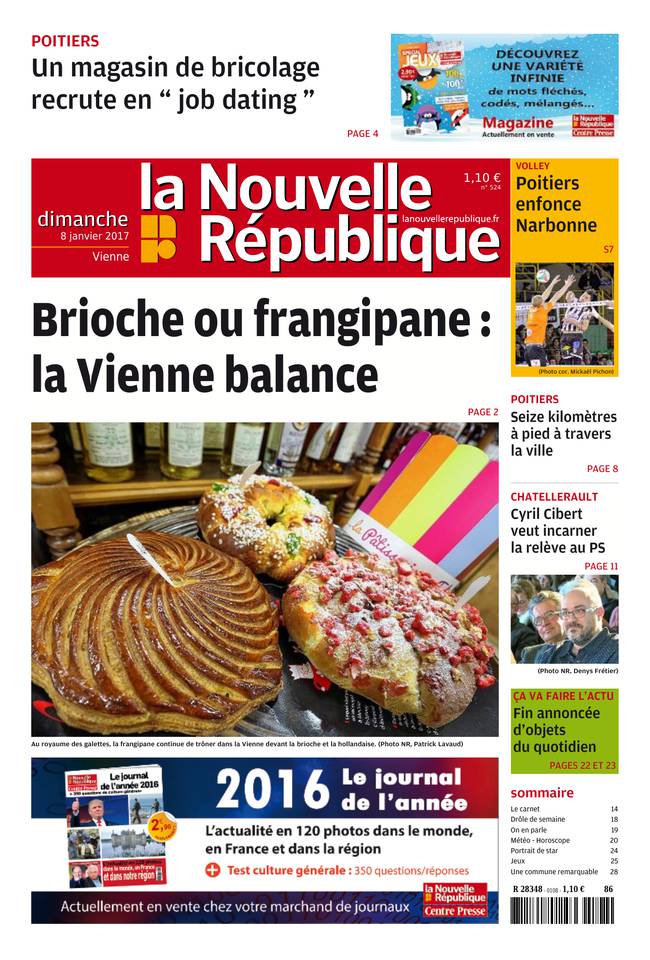 La Nouvelle République Dimanche 08 janvier 2017 La Nouvelle République Dimanche du 08 janvier 2017 à télécharger sur iPad