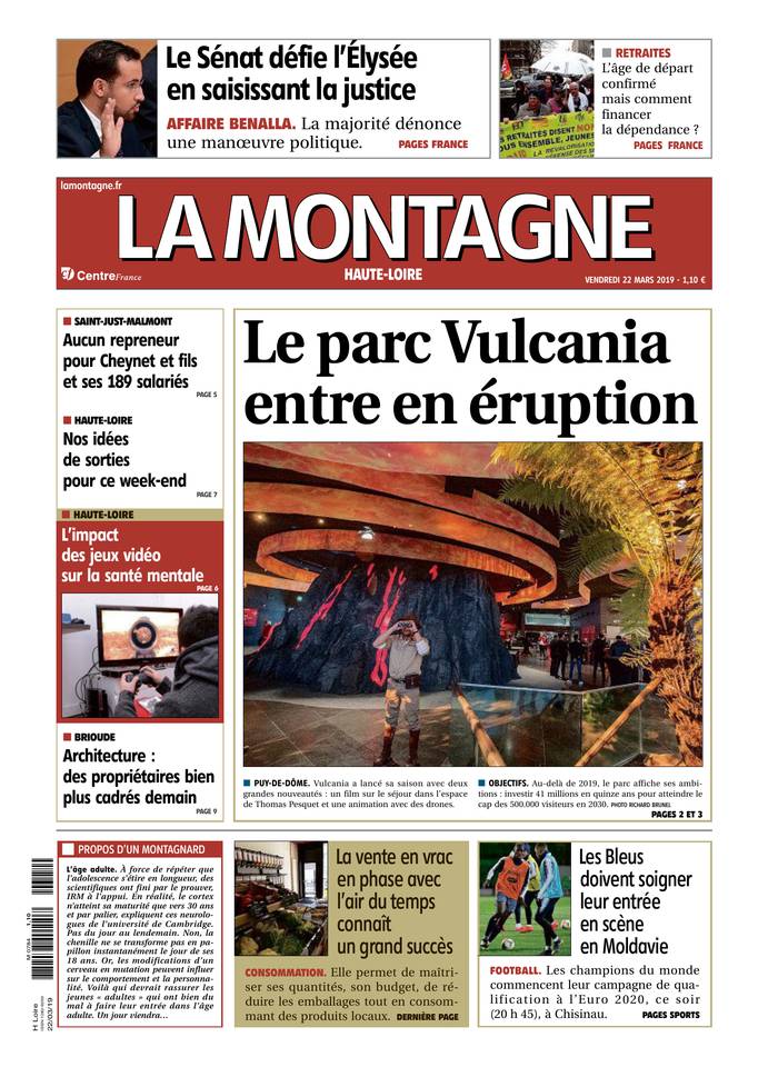 La Montagne 22 mars 2019 Abonnement La Montagne Pas Cher avec le BOUQUET INFO ePresse.fr