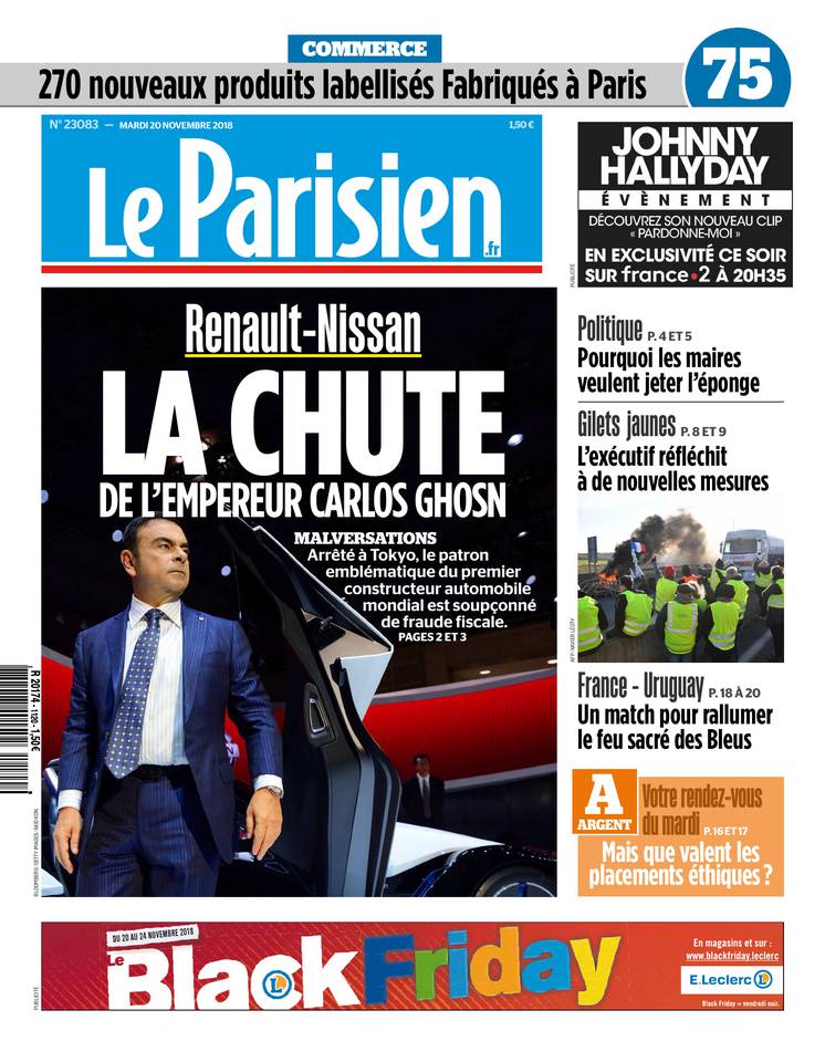 Le Parisien 20 novembre 2018 Le Parisien du 20 novembre 2018 à télécharger sur iPad
