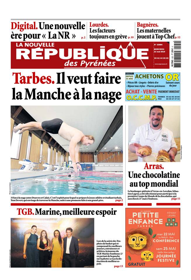 La Nouvelle République des Pyrénées 22 mai 2019 La Nouvelle République des Pyrénées du 22 mai 2019 à télécharger sur iPad
