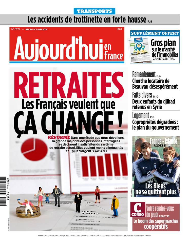Aujourd'hui en France 11 octobre 2018 Aujourd'hui en France du 11 octobre 2018 à télécharger sur iPad
