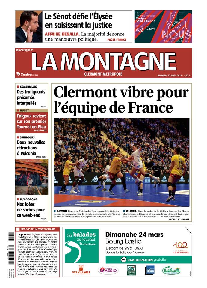 La Montagne 22 mars 2019 Abonnement La Montagne Pas Cher avec le BOUQUET INFO ePresse.fr
