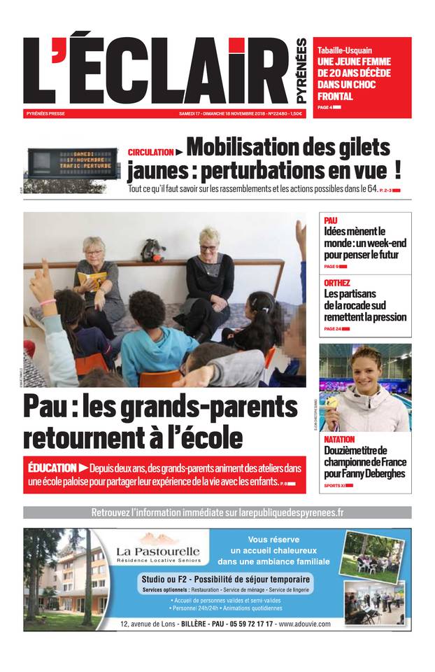 L'Éclair des Pyrénées 17 novembre 2018 Abonnement L'Éclair des Pyrénées Pas Cher avec le BOUQUET ePresse.fr