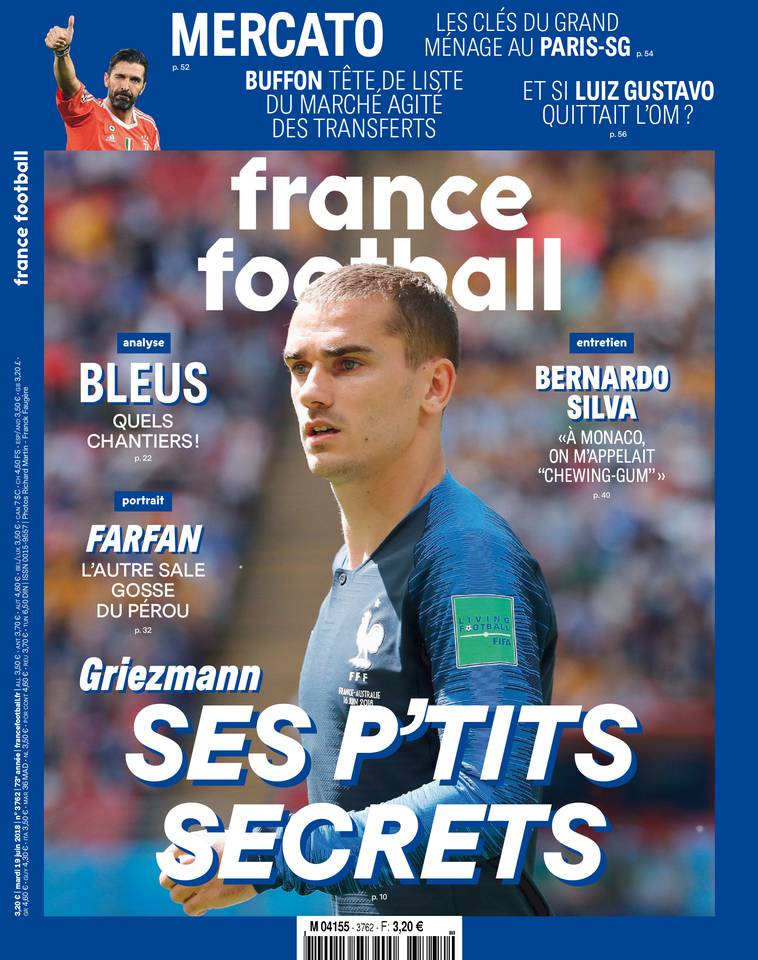France Football 19 juin 2018 France Football du 19 juin 2018 à télécharger sur iPad