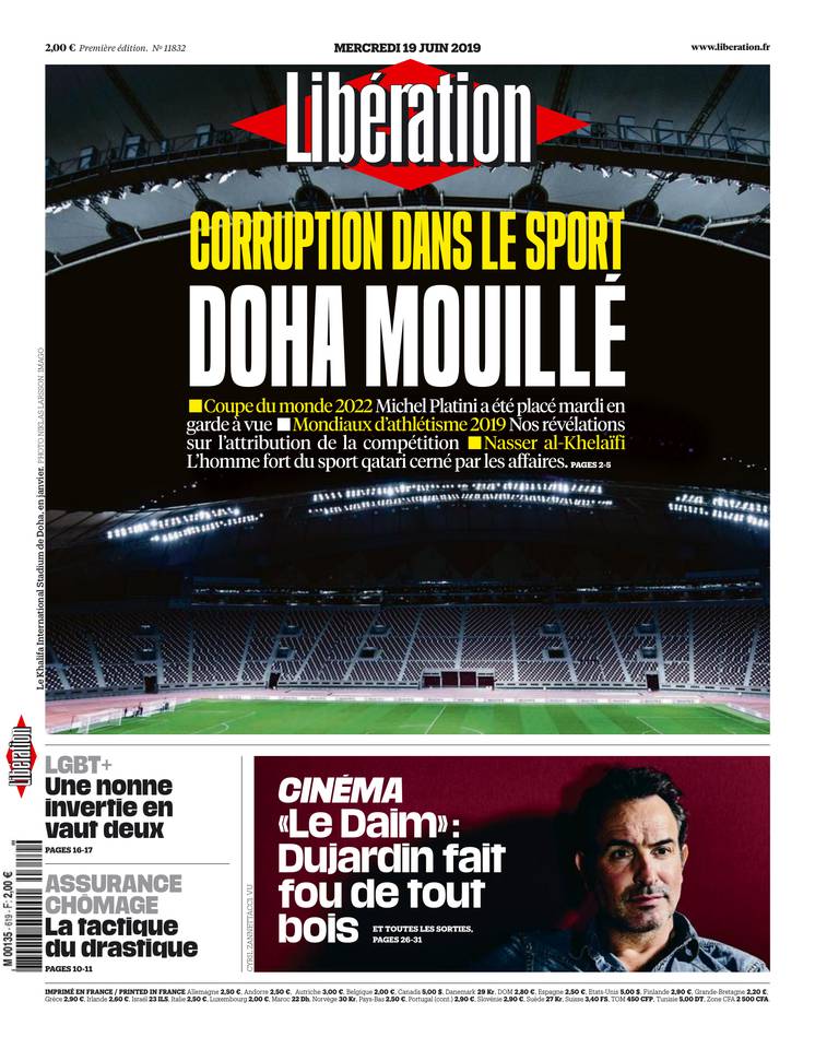 Libération 19 juin 2019 Libération du 19 juin 2019 à télécharger sur iPad