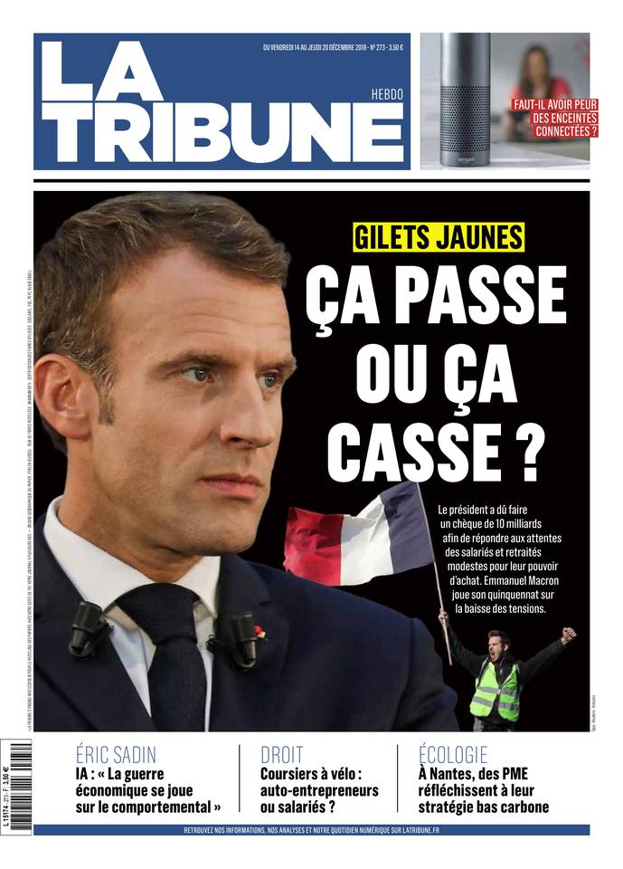 La Tribune Hebdomadaire 14 décembre 2018 Abonnement à La Tribune Hebdo Pas Cher avec le BOUQUET ePresse.fr