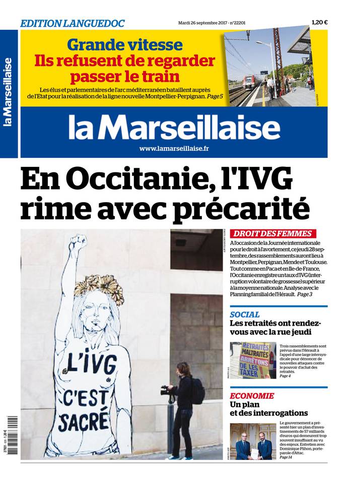 La Marseillaise Languedoc 26 septembre 2017 Abonnement L’Hérault du Jour Pas Cher avec BOUQUET INFO ePresse.fr