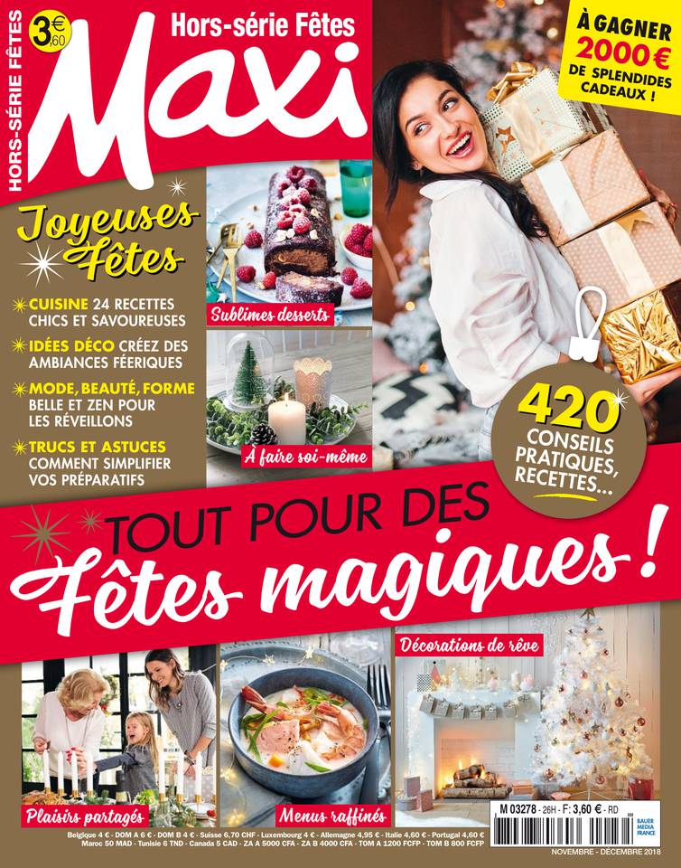 MAXI HORS-SERIE THEMATIQUE 12 novembre 2018 Abonnement MAXI HORS-SÉRIE THÉMATIQUE Pas Cher avec le BOUQUET ePresse.fr