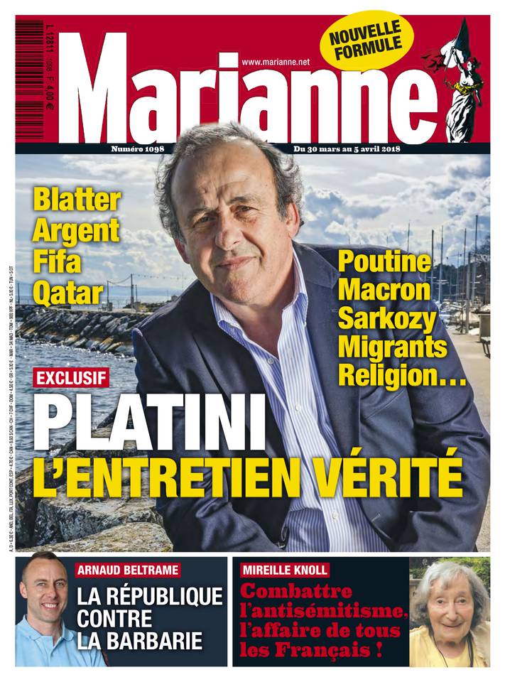 Marianne 30 mars 2018 Marianne N°1098 du 30 mars 2018 à télécharger sur iPad