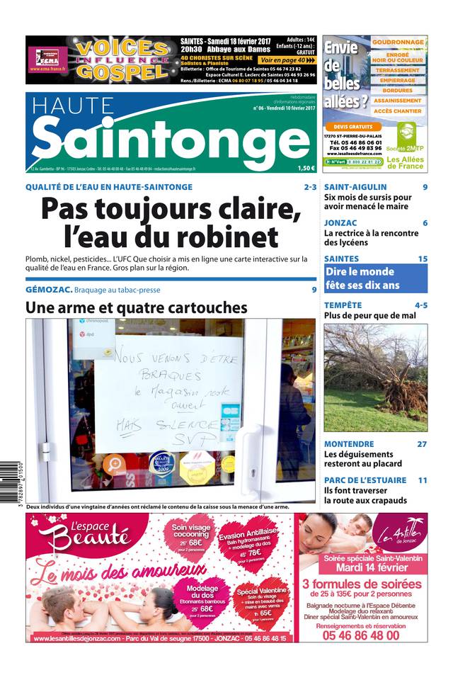 Haute Saintonge 10 février 2017 Haute Saintonge du 10 février 2017 à télécharger sur iPad