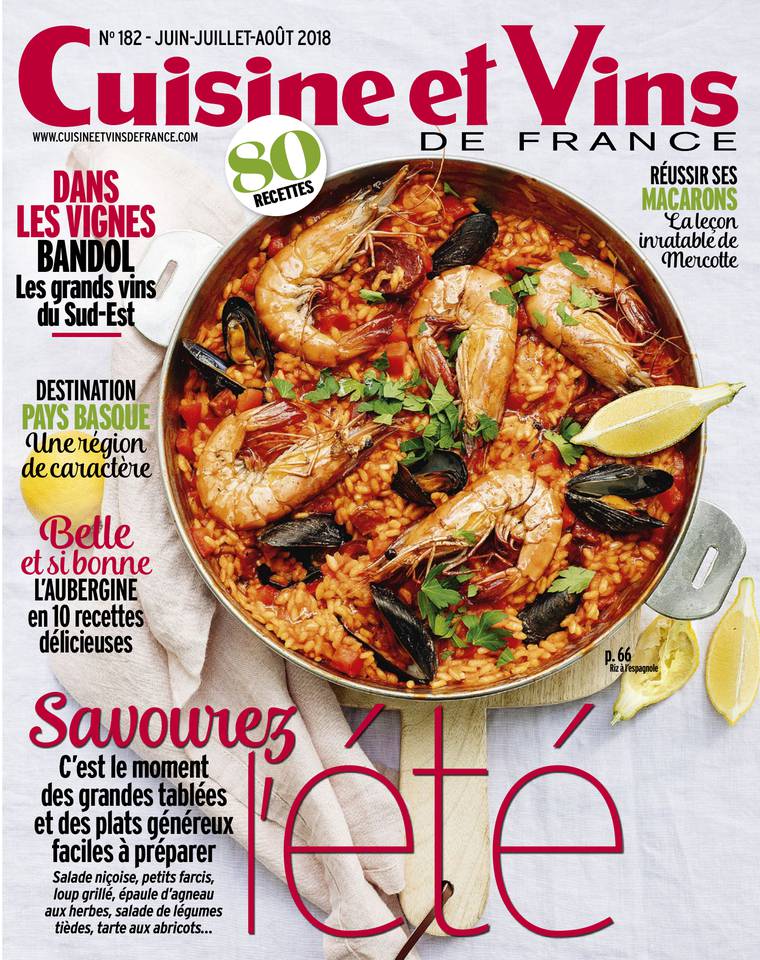 Cuisine et Vins de France 23 mai 2018 Abonnement Cuisine et Vins de France Pas Cher BOUQUET ePresse.fr
