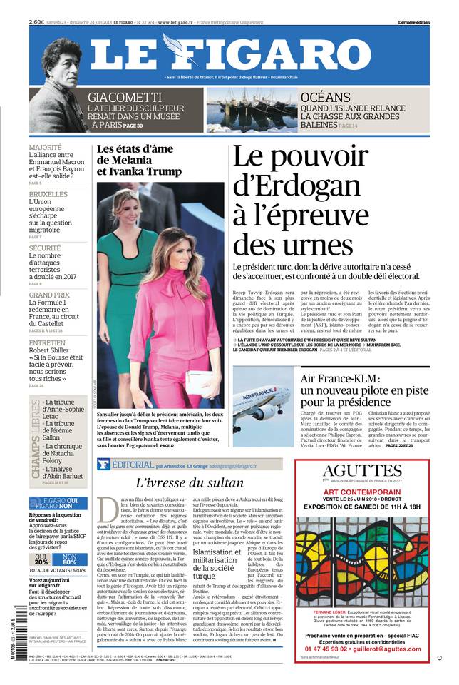 Le Figaro 23 juin 2018 Le Figaro du 23 juin 2018 à télécharger sur iPad